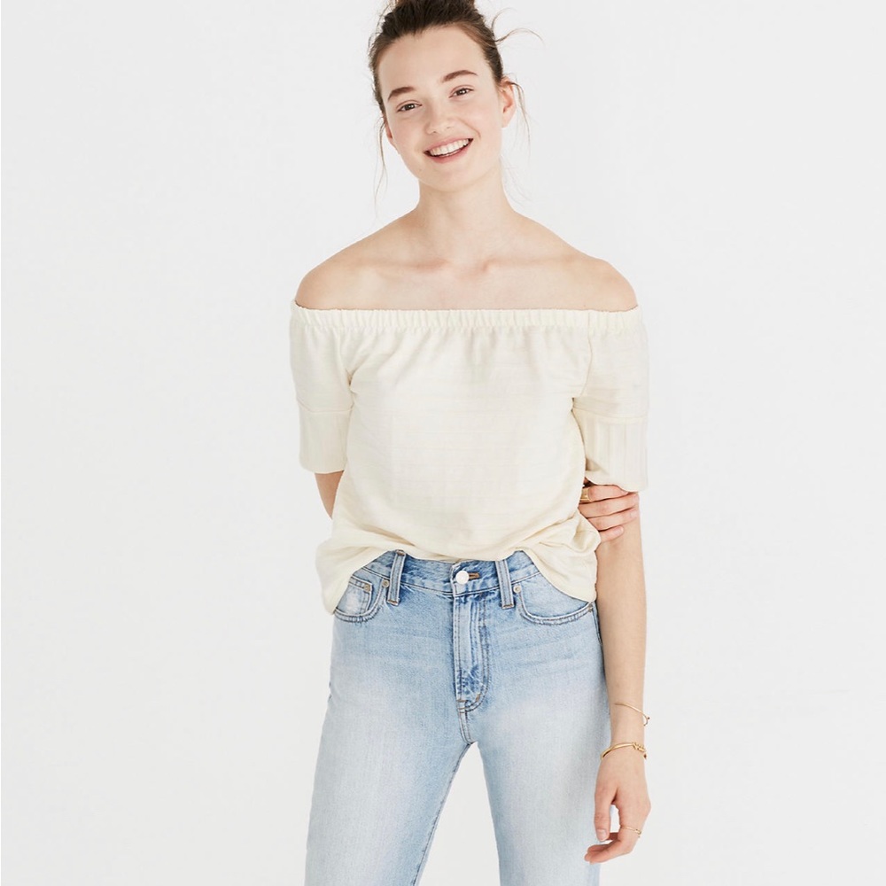 Madewell Texture Off The Shoulder Tee